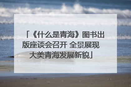 《什么是青海》图书出版座谈会召开 全景展现大美青海发展新貌