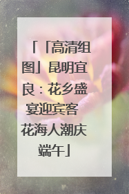 「高清组图」昆明宜良：花乡盛宴迎宾客 花海人潮庆端午