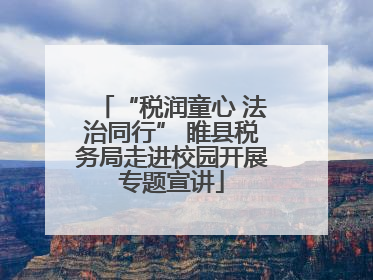 “税润童心 法治同行” 睢县税务局走进校园开展专题宣讲
