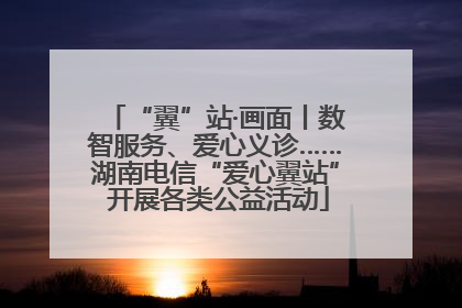 “翼”站·画面丨数智服务、爱心义诊……湖南电信“爱心翼站” 开展各类公益活动