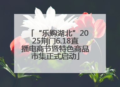 “乐购湖北”2025荆门6.18直播电商节暨特色商品市集正式启动