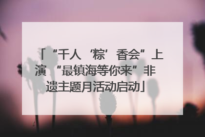 “千人‘粽’香会”上演 “最镇海等你来”非遗主题月活动启动