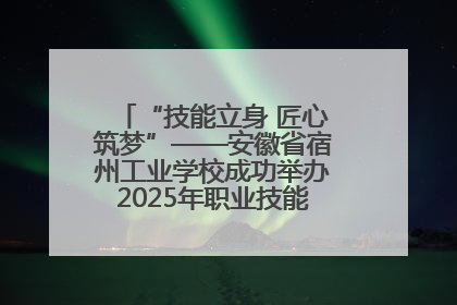 “技能立身 匠心筑梦”——安徽省宿州工业学校成功举办2025年职业技能活动周各项活动