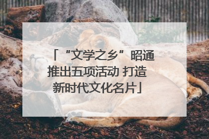 “文学之乡”昭通推出五项活动 打造新时代文化名片