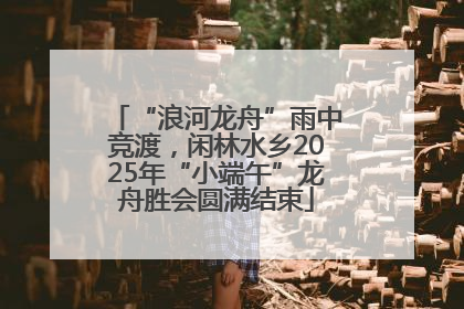 “浪河龙舟”雨中竞渡，闲林水乡2025年“小端午”龙舟胜会圆满结束