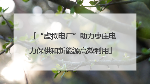 “虚拟电厂”助力枣庄电力保供和新能源高效利用