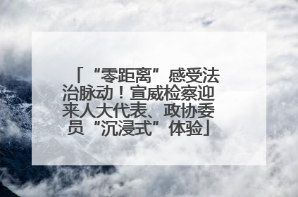 “零距离”感受法治脉动！宣威检察迎来人大代表、政协委员“沉浸式”体验