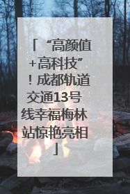 “高颜值+高科技”！成都轨道交通13号线幸福梅林站惊艳亮相