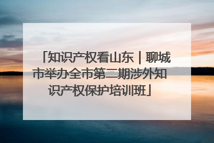 知识产权看山东｜聊城市举办全市第二期涉外知识产权保护培训班