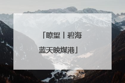 瞭望丨碧海蓝天映煤港