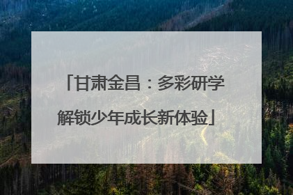 甘肃金昌：多彩研学解锁少年成长新体验