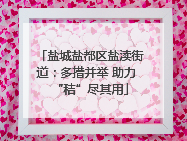 盐城盐都区盐渎街道：多措并举 助力“秸”尽其用
