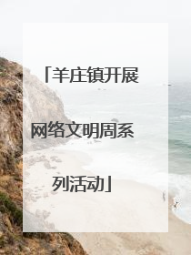 羊庄镇开展网络文明周系列活动