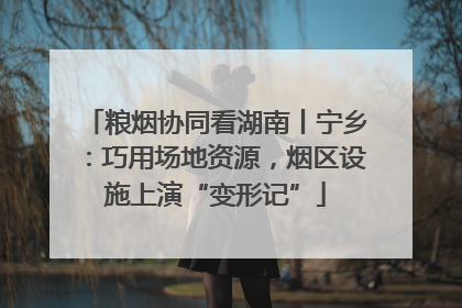 粮烟协同看湖南丨宁乡：巧用场地资源，烟区设施上演“变形记”