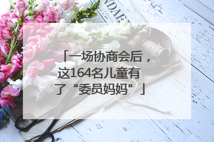 一场协商会后，这164名儿童有了“委员妈妈”