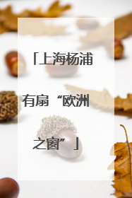 上海杨浦有扇“欧洲之窗”
