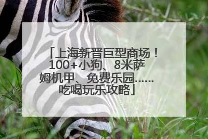 上海新晋巨型商场！100+小狗、8米萨姆机甲、免费乐园……吃喝玩乐攻略