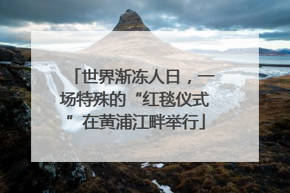 世界渐冻人日，一场特殊的“红毯仪式”在黄浦江畔举行