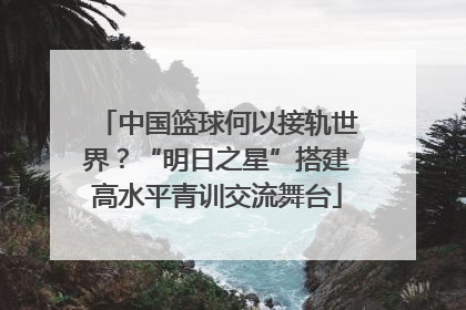 中国篮球何以接轨世界？“明日之星”搭建高水平青训交流舞台