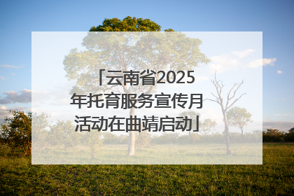 云南省2025年托育服务宣传月活动在曲靖启动