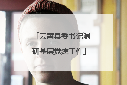 云霄县委书记调研基层党建工作
