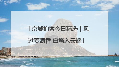 京城拍客今日精选｜风过麦浪香 白塔入云端