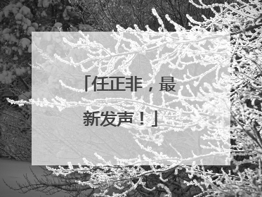 任正非，最新发声！