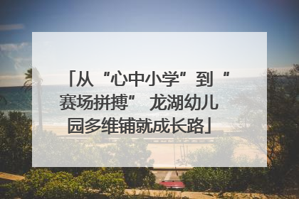 从“心中小学”到“赛场拼搏” 龙湖幼儿园多维铺就成长路