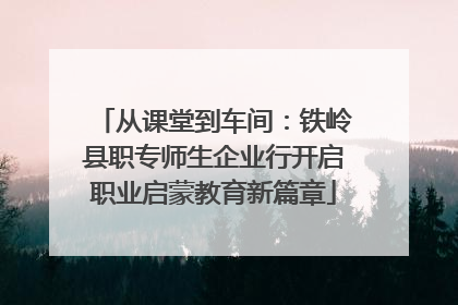 从课堂到车间：铁岭县职专师生企业行开启职业启蒙教育新篇章