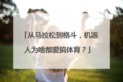 从马拉松到格斗，机器人为啥都爱搞体育？