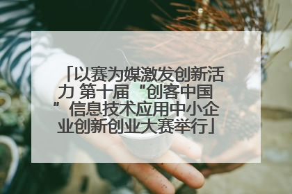 以赛为媒激发创新活力 第十届“创客中国”信息技术应用中小企业创新创业大赛举行