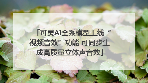 可灵AI全系模型上线“视频音效”功能 可同步生成高质量立体声音效