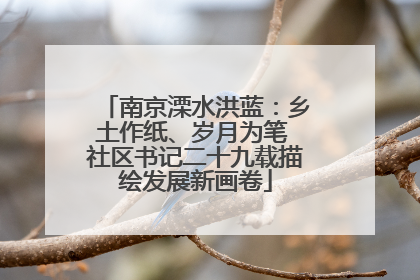 南京溧水洪蓝：乡土作纸、岁月为笔 社区书记二十九载描绘发展新画卷