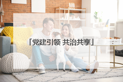党建引领 共治共享