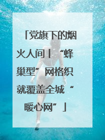 党旗下的烟火人间丨“蜂巢型”网格织就覆盖全城“暖心网”