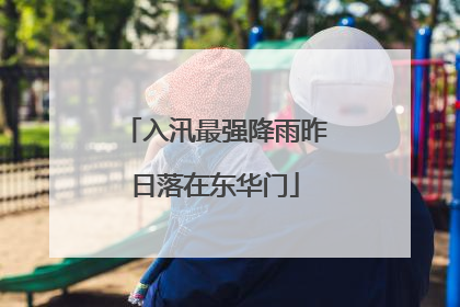入汛最强降雨昨日落在东华门