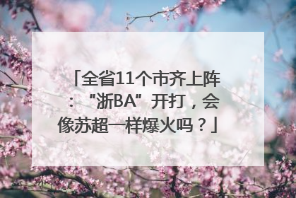 全省11个市齐上阵：“浙BA”开打，会像苏超一样爆火吗？