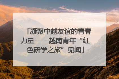 凝聚中越友谊的青春力量——越南青年“红色研学之旅”见闻