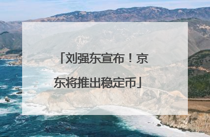 刘强东宣布！京东将推出稳定币