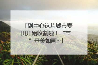 副中心这片城市麦田开始收割啦！“丰”景美如画~
