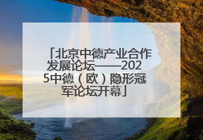 北京中德产业合作发展论坛——2025中德（欧）隐形冠军论坛开幕