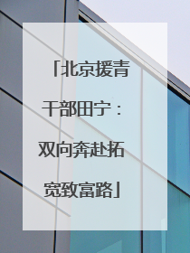 北京援青干部田宁：双向奔赴拓宽致富路