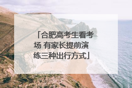 合肥高考生看考场 有家长提前演练三种出行方式