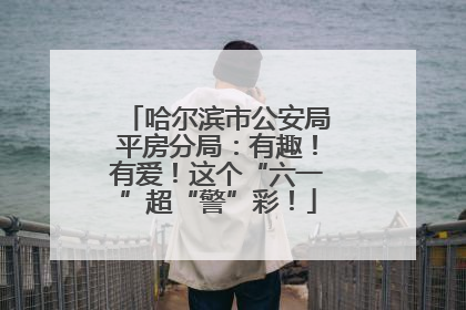 哈尔滨市公安局平房分局：有趣！有爱！这个“六一”超“警”彩！