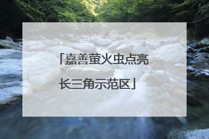 嘉善萤火虫点亮长三角示范区