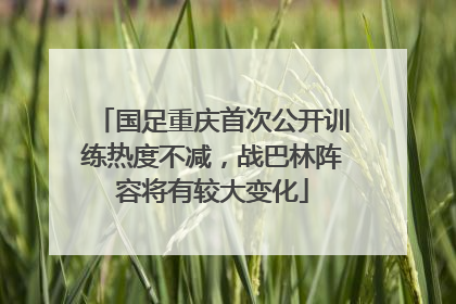 国足重庆首次公开训练热度不减，战巴林阵容将有较大变化