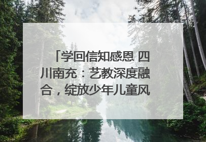 学回信知感恩 四川南充：艺教深度融合，绽放少年儿童风采｜您牵挂的四川