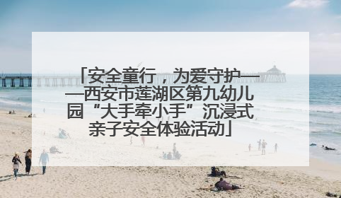 安全童行，为爱守护——西安市莲湖区第九幼儿园“大手牵小手”沉浸式亲子安全体验活动