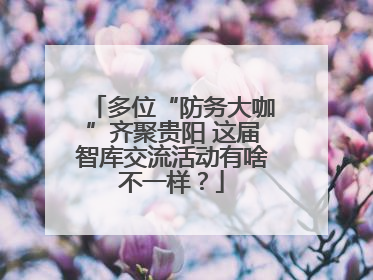 多位“防务大咖”齐聚贵阳 这届智库交流活动有啥不一样？