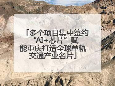 多个项目集中签约 “AI+芯片”赋能重庆打造全球单轨交通产业名片